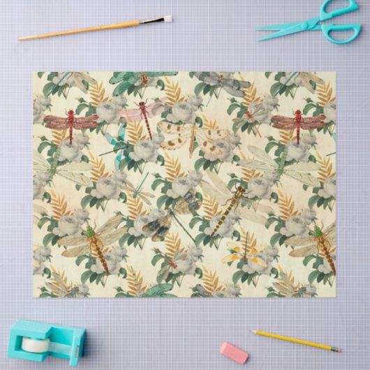  libellen Reeks Design 7 Tissuepapier (Craft)