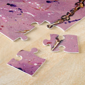 Libellen Roze Bruis Legpuzzel (Zijkant)