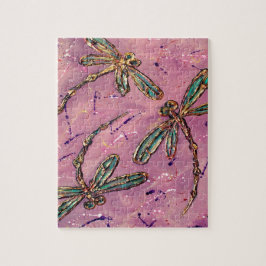 Libellen Roze Bruis Legpuzzel