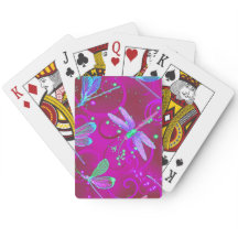 Libellen Roze Speelkaarten