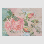 Libellen Rozen en gouden handschrift Ephemera Tissuepapier (Voorkant)