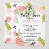 Libellen Rozen Waterverf Tuin vrijgezellenfeest Kaart (Voorkant / Achterkant)