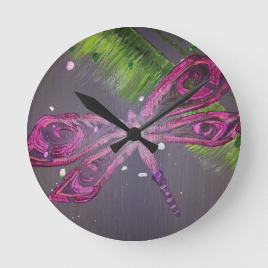 Libellen Serie Ronde Klok (Voorkant)