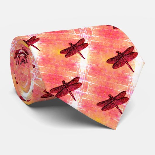 libellen Stropdas (Opgerold)