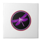 libellen tegel of trivet tegeltje (Voorkant)