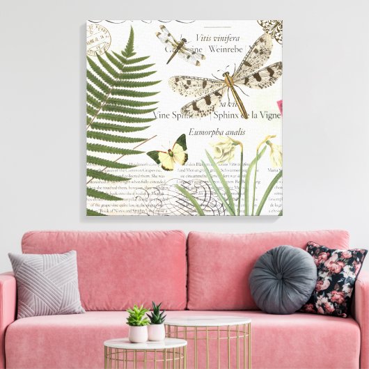  libellen uitgerekt canvas (Insitu (Woonkamer))