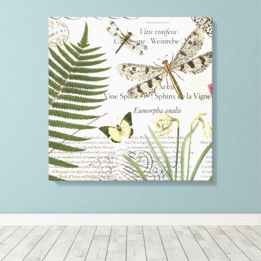  libellen uitgerekt canvas (Insitu (Houten vloer))