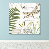  libellen uitgerekt canvas afdruk (Insitu (Houten vloer))