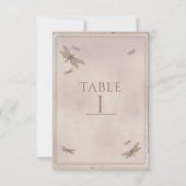 Libellen Vintage Libel Chic Tafelnummer (Voorkant)