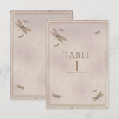 Libellen Vintage Libel Chic Tafelnummer (Voorkant / Achterkant)