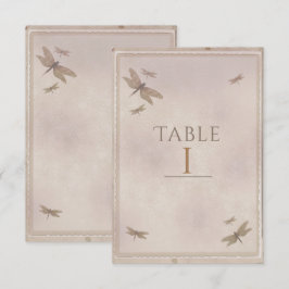 Libellen Vintage Libel Chic Tafelnummer