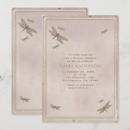 Libellen Vintage Libel Elegante Uitnodiging