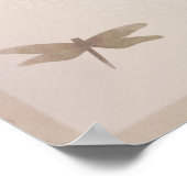 Libellen Vintage Libel Feest Banner Poster (Hoek)