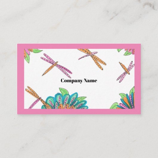 Libellen Visitekaartjes (Achterkant)