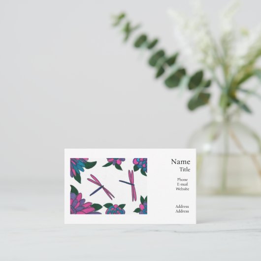 Libellen Visitekaartjes (Staand voorkant)