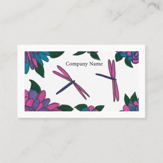 Libellen Visitekaartjes (Achterkant)