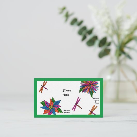 Libellen Visitekaartjes (Staand voorkant)