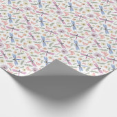 Libellen & vlinders inpakpapier (Hoek)