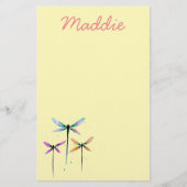  libellen waterverf rustige briefpapier (Voorkant)