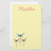  libellen waterverf rustige briefpapier (Voorkant / Achterkant)