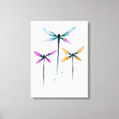 libellen waterverf rustige canvas afdruk (Voorkant)
