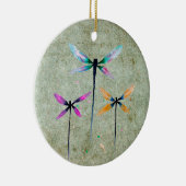  libellen waterverf rustige keramisch ornament (Rechts)