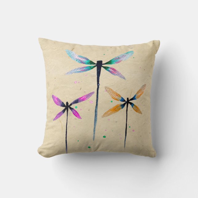  libellen waterverf rustige kussen (Voorkant)