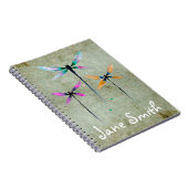 libellen waterverf rustige notitieboek (Rechterzijde)