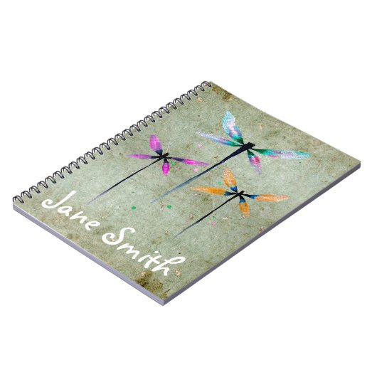  libellen waterverf rustige notitieboek (Linkerzijde)