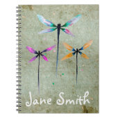  libellen waterverf rustige notitieboek (Voorkant)