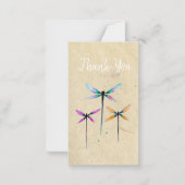 libellen waterverf rustige notitiekaartje (Voorkant)