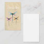  libellen waterverf rustige notitiekaartje (Voorkant / Achterkant)