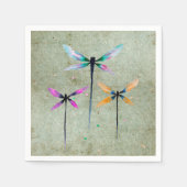  libellen waterverf rustige servet (Voorkant)