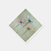  libellen waterverf rustige servet (Hoek)