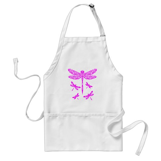 Libellengeest in Roze Standaard Schort (Voorkant)