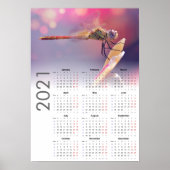 Libellenkalender 2021 Poster - maandag begint (Voorkant)