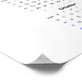 Libellenkalender 2021 Poster - Maandag start (Hoek)