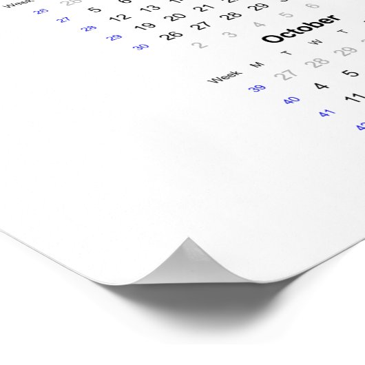 Libellenkalender 2021 Poster - Maandag start (Hoek)