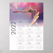 Libellenkalender 2022 Poster - zondag begint (Voorkant)