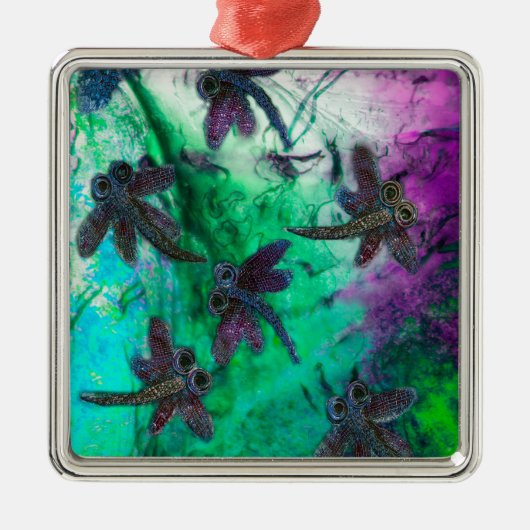 Libellenmagie Metalen Ornament (Voorkant)
