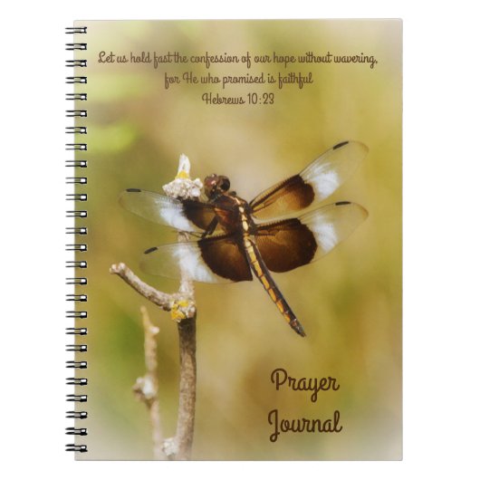 Libellennatuur Bijbelvers Journal Notitieboek (Voorkant)