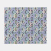 Libellenpatroon Fleece Deken (Voorkant (Horizontaal))