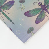 Libellenpatroon Fleece Deken (Hoek)