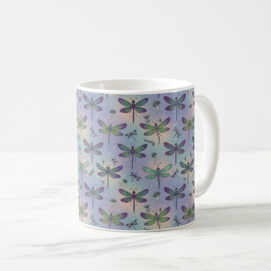 Libellenpatroon Koffiemok (Voorkant rechts)