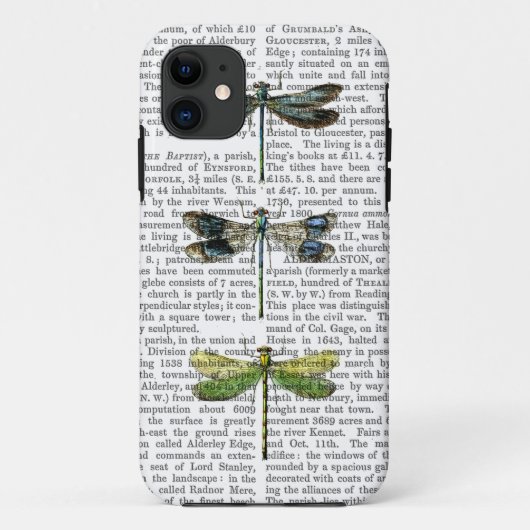 Libellenprint 3 Case-Mate iPhone case (Achterkant)