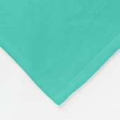 Libellesilhouet op turquoise fleece deken (Hoek)