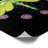 Libellesymbolen Magische Mandala Insecten Poster (Hoek)