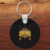 Libellesymbolen Mandala Insectenmagie Sleutelhanger (Voorkant)