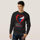 liben Tsjechië Heart Flag lion Coat e Trui (Voorkant volledig)