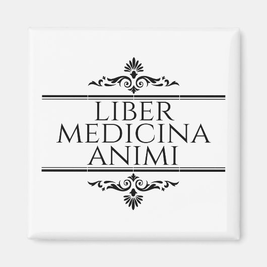 Liber Medicina Animi Magneet (Voorkant)